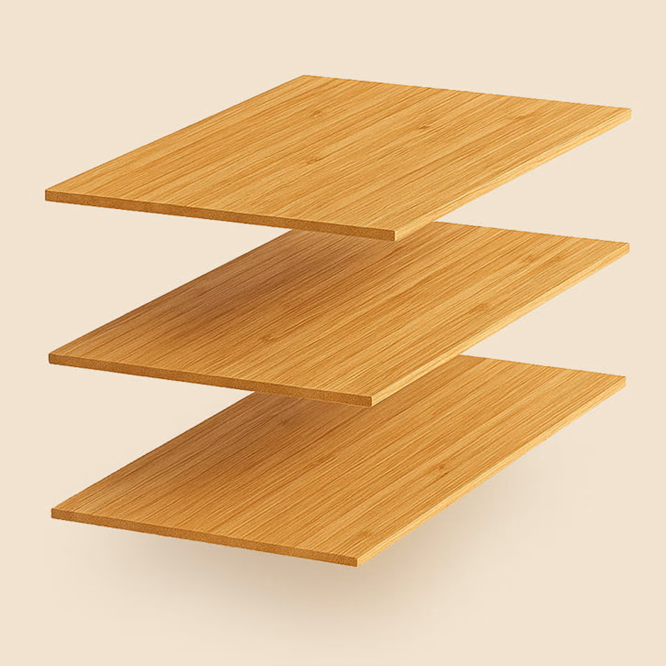 Painel de bambu para construção de shapes